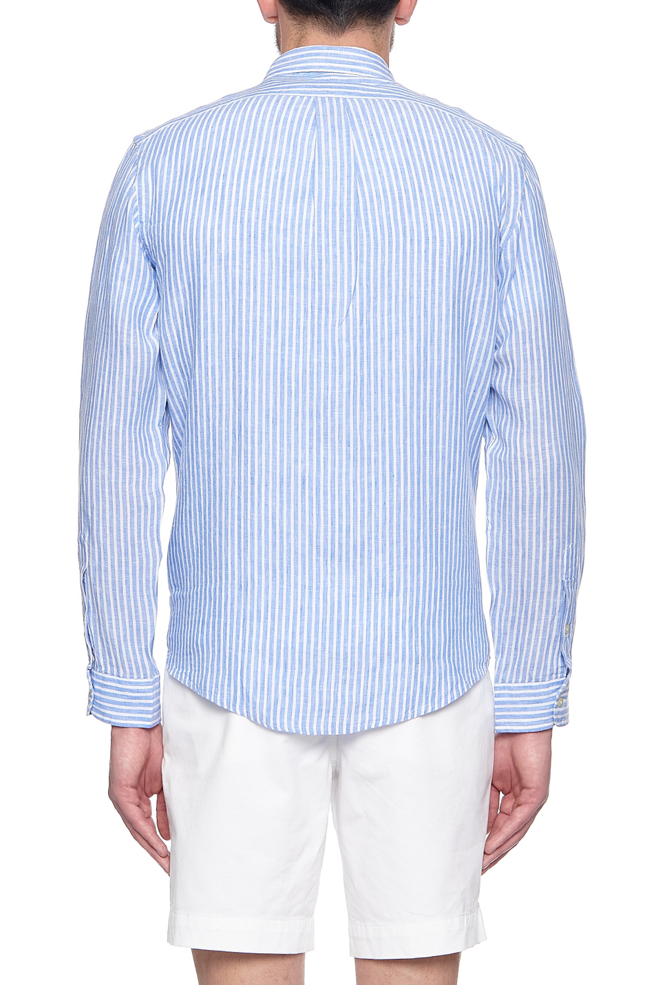 Polo Ralph Lauren Рубашка из натурального льна с принтом в полоску (цвет ), артикул 710829461003 | Фото 4