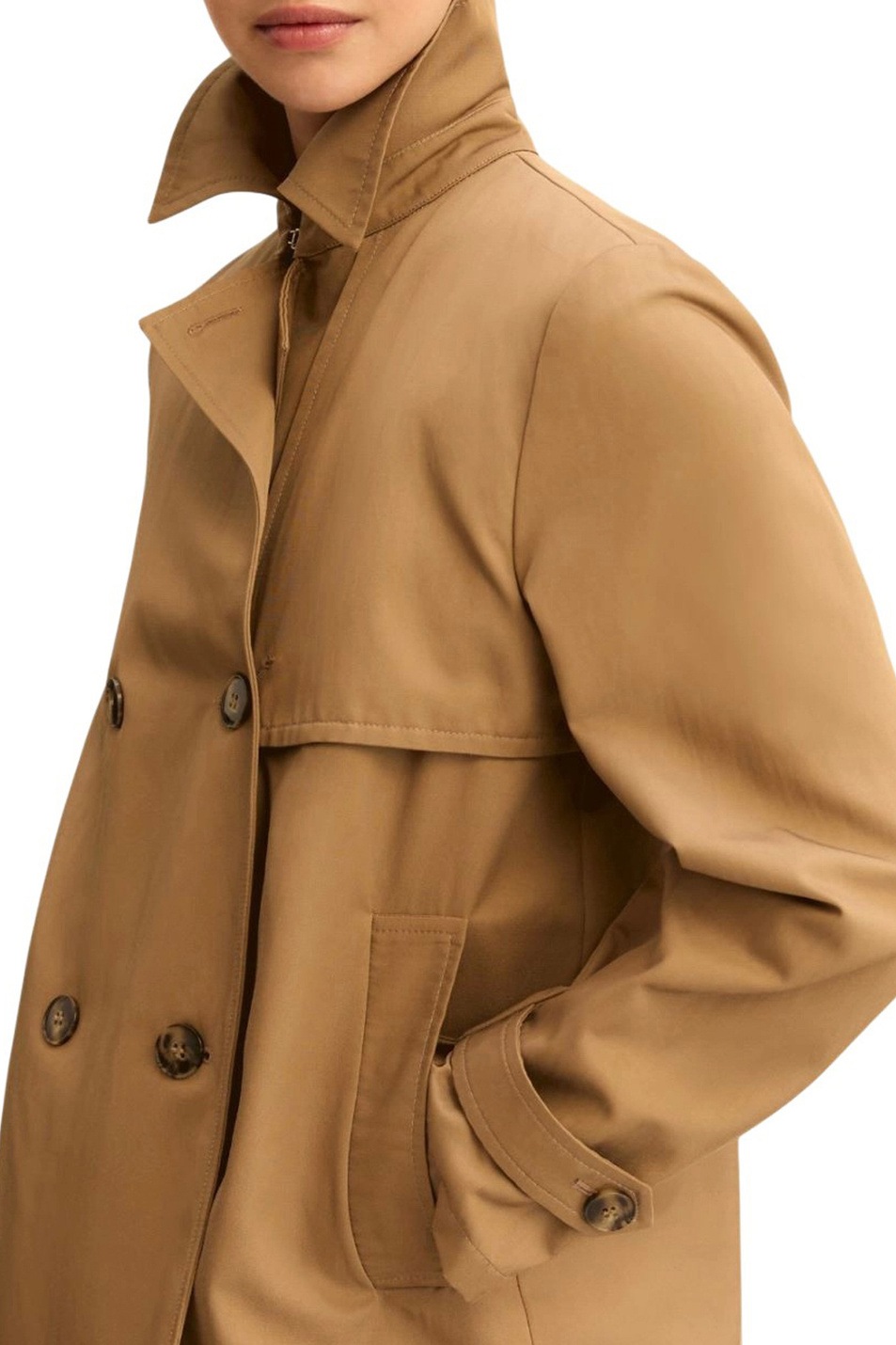 Женский Emme Marella Тренч EMMPELOTA из смесового хлопка (цвет ), артикул 2615021091 | Фото 5
