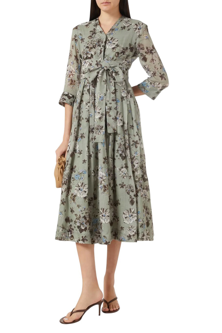 Женский Max Mara Платье с цветочным принтом (цвет ), артикул 2619221093 | Фото 3