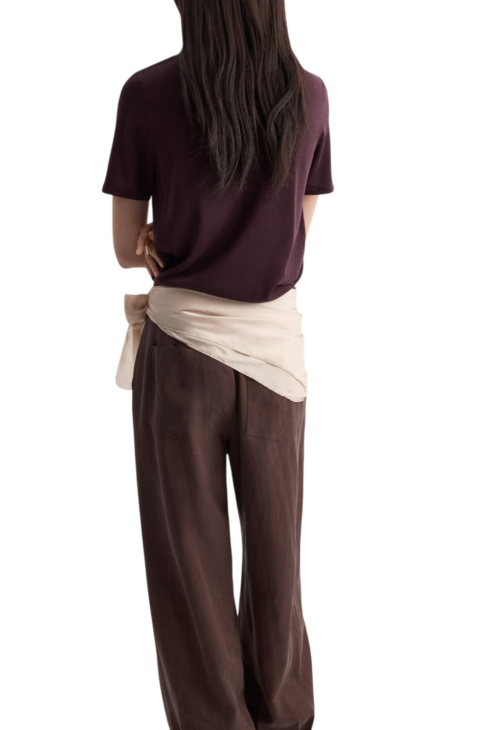 Женский Mango Джемпер TENCYM однотонный (цвет ), артикул 27045820 | Фото 4