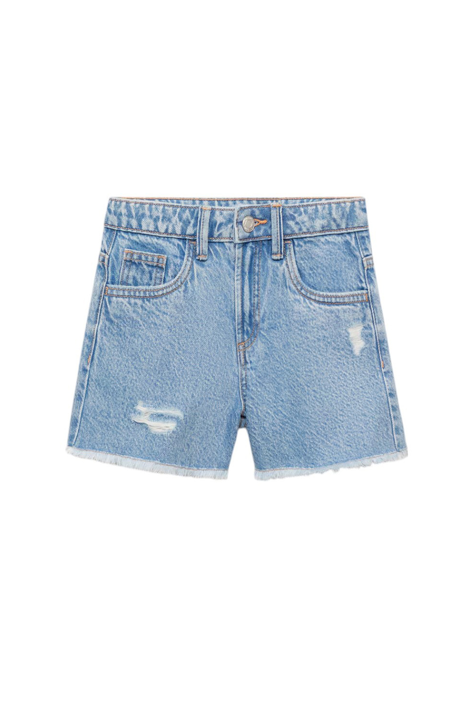 Девочкам Mango Kids Шорты ISA джинсовые (цвет ), артикул 87025946 | Фото 1