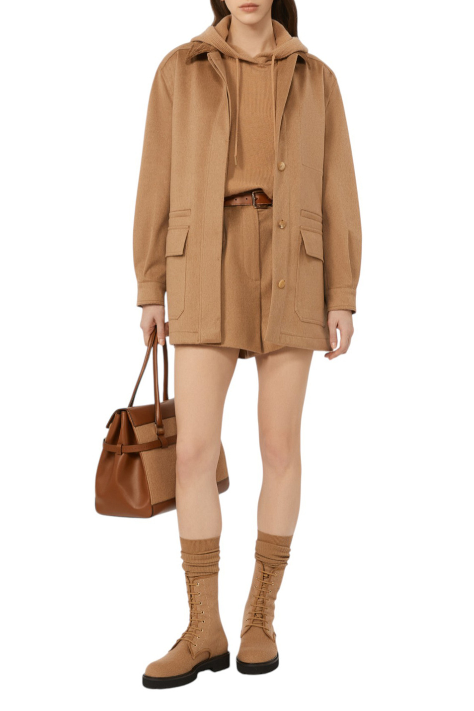 Женский Max Mara Худи LIANA из шерсти и кашемира (цвет ), артикул 2521366132 | Фото 2