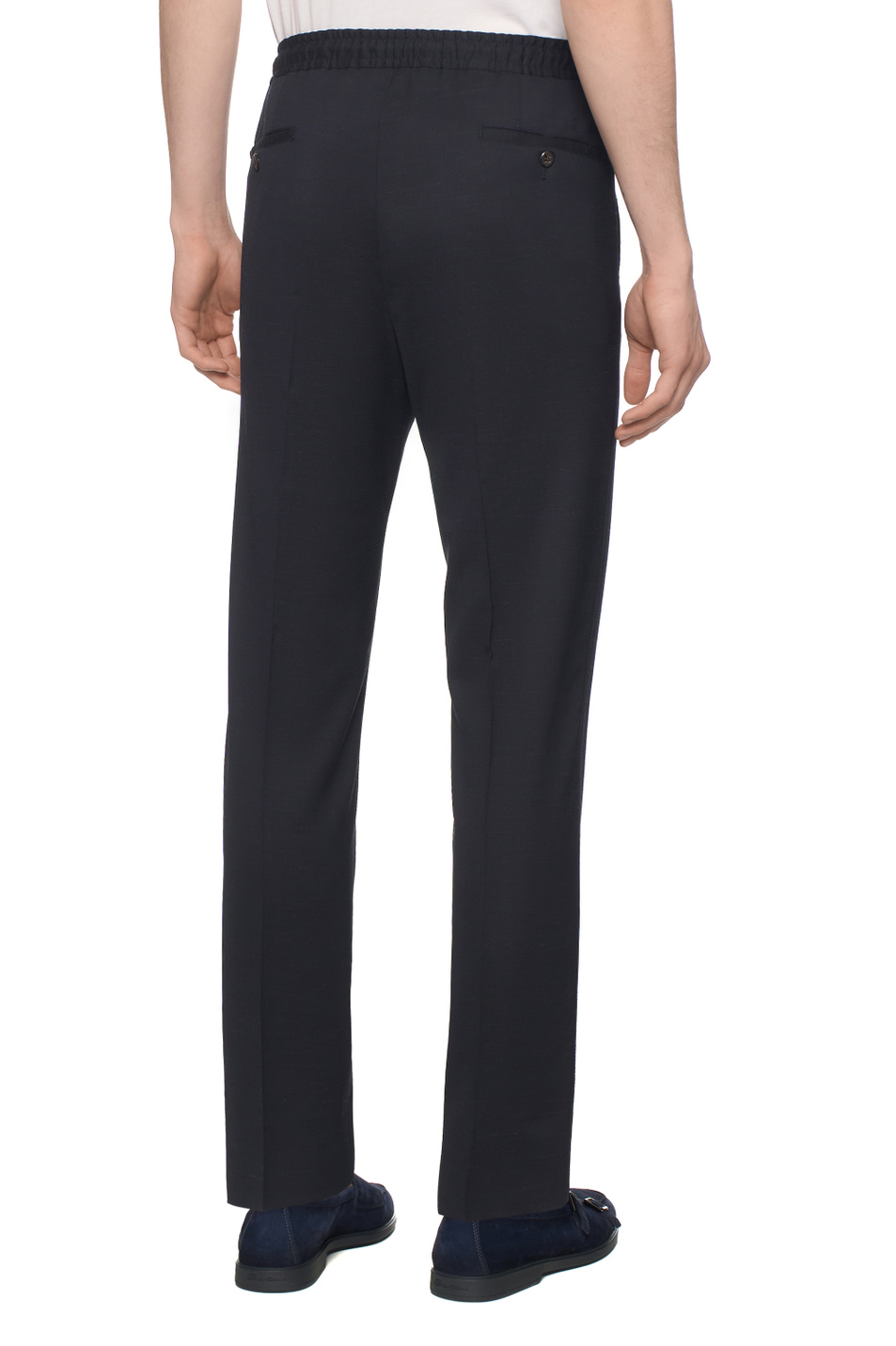 Мужской Corneliani Брюки из шерсти и льна (цвет ), артикул 274L25-2718552 | Фото 5