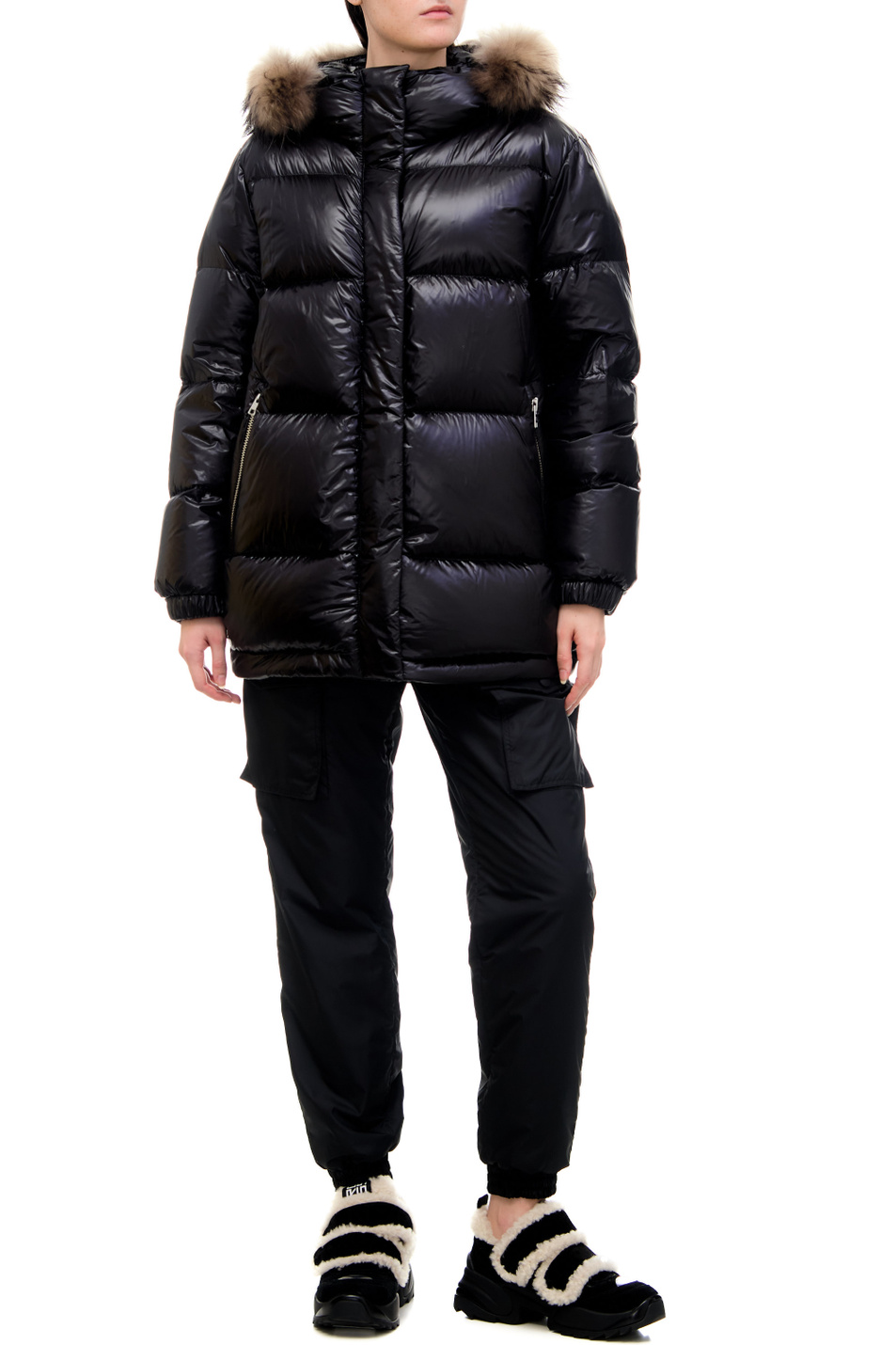 Женский Woolrich Стеганая куртка ALIQUIPPA с мехом на капюшоне (цвет ), артикул CFWWOU0805FRUT3085 | Фото 3