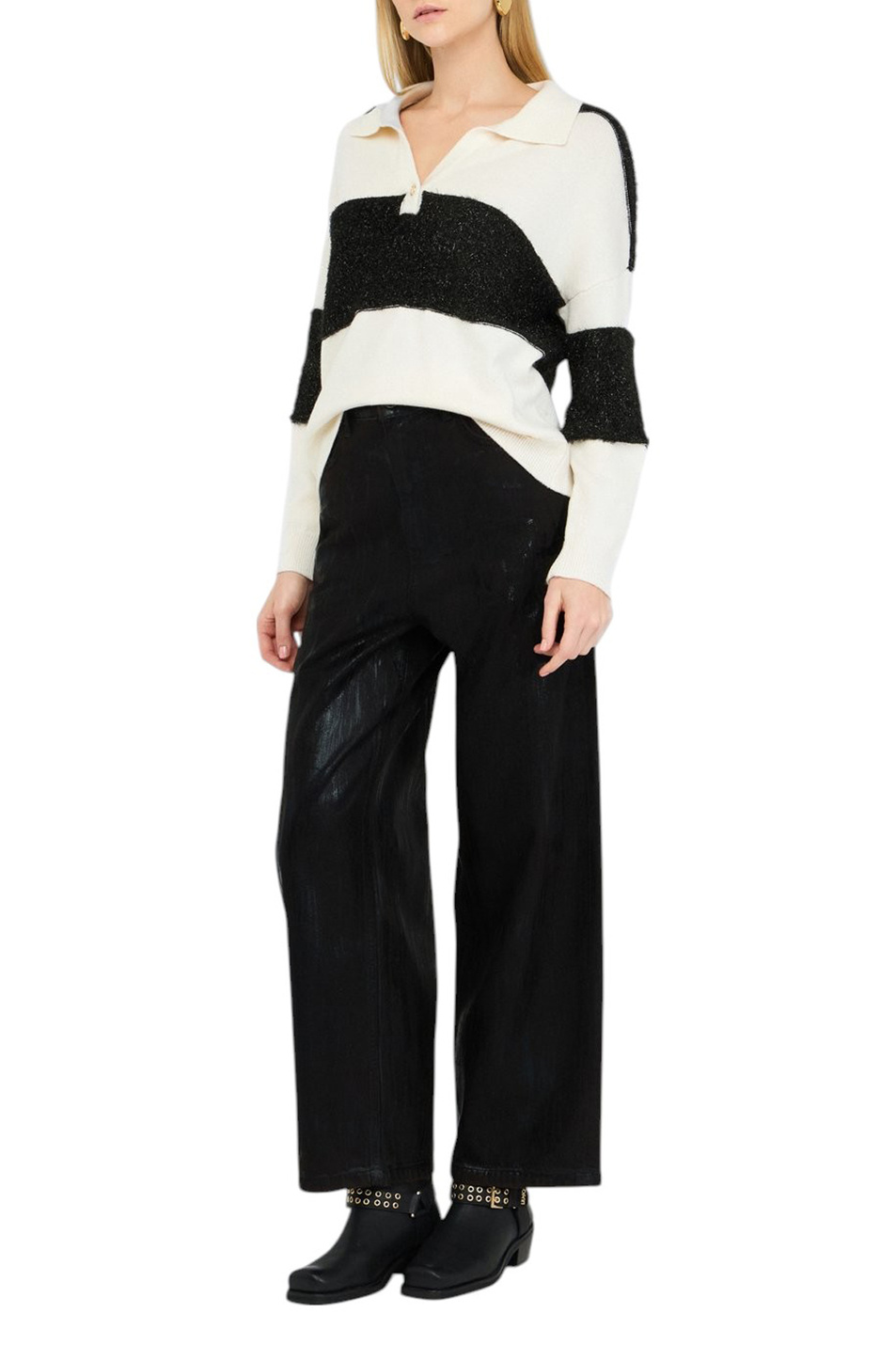 Женский Liu Jo Джемпер поло из смесовой шерсти (цвет ), артикул TF5221MA51I | Фото 2