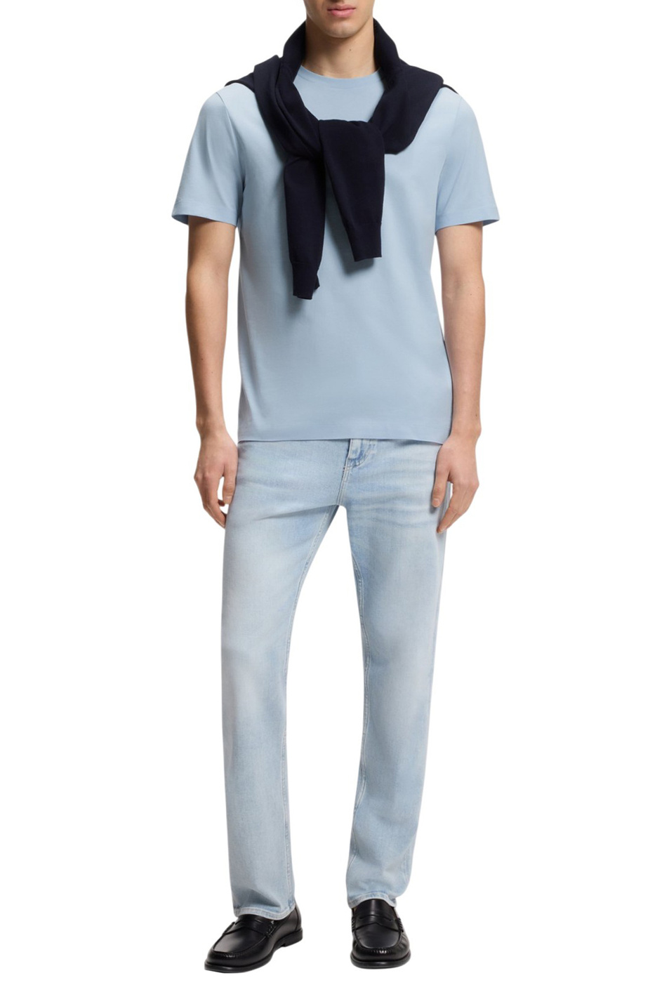 Мужской BOSS Футболка из натурального хлопка (цвет ), артикул 50468347 | Фото 2