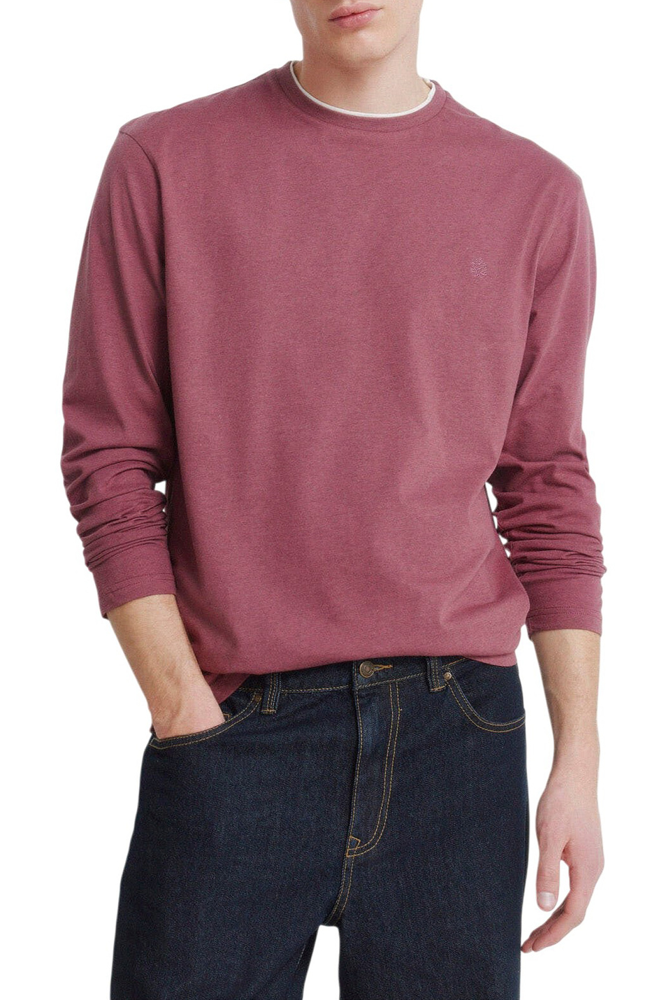 Мужской Springfield Лонгслив из смесового хлопка (цвет ), артикул 0223734 | Фото 1