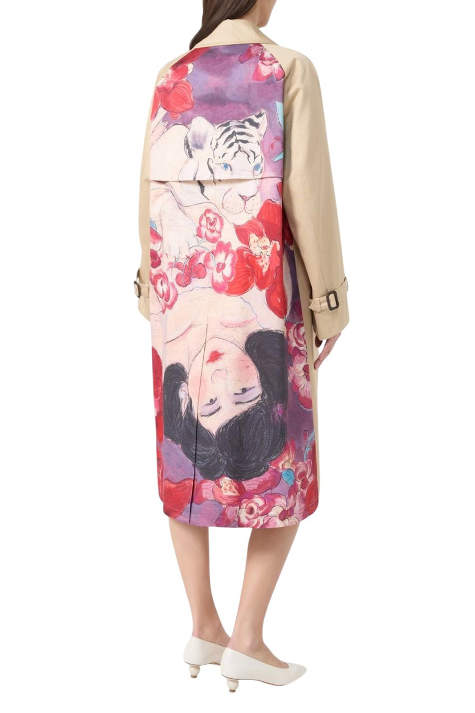 Женский Weekend Max Mara Тренч NINFA с принтом (цвет ), артикул 2615021016 | Фото 4