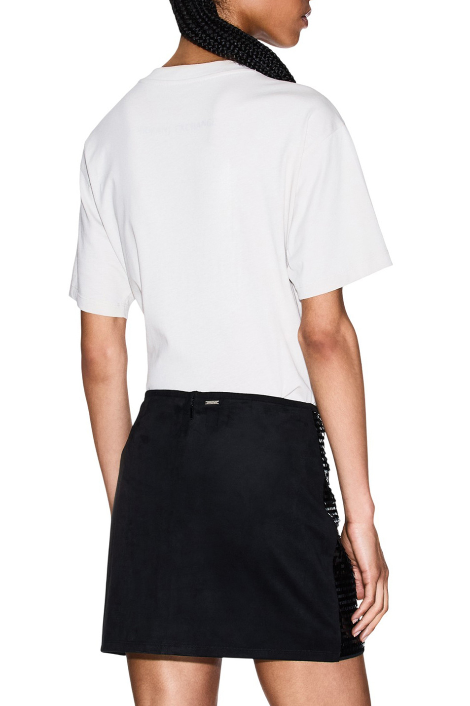 Юбка с пайетками|Основной цвет:Черный Женский Armani Exchange Юбка с пайетками (цвет ), артикул XW001298-AF16157 | Фото 4