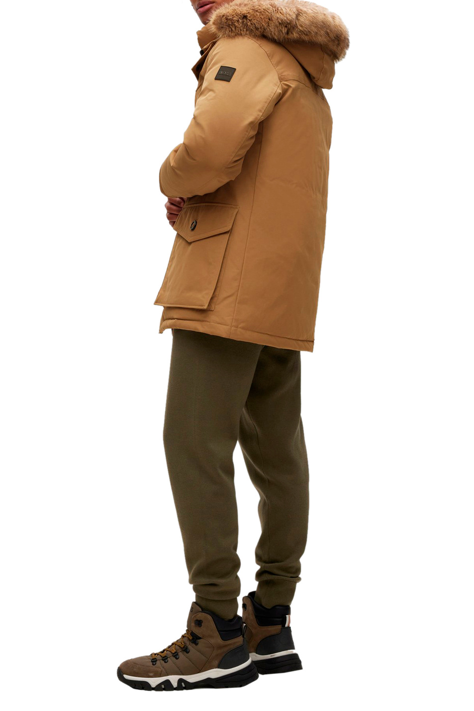 BOSS Куртка с искусственным мехом на капюшоне (цвет ), артикул 50476899 | Фото 4