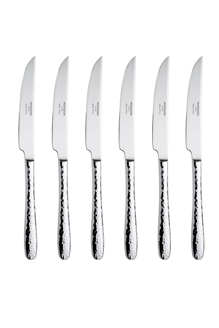 Набор ножей для стейка Monsoon Mirage, 6 шт|Основной цвет:Серебристый|Артикул:ZMIR0841 | Фото 1