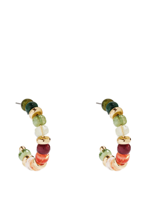 Parfois Серьги-кольца из разноцветных бусин ( цвет), артикул 203958 | Фото 1