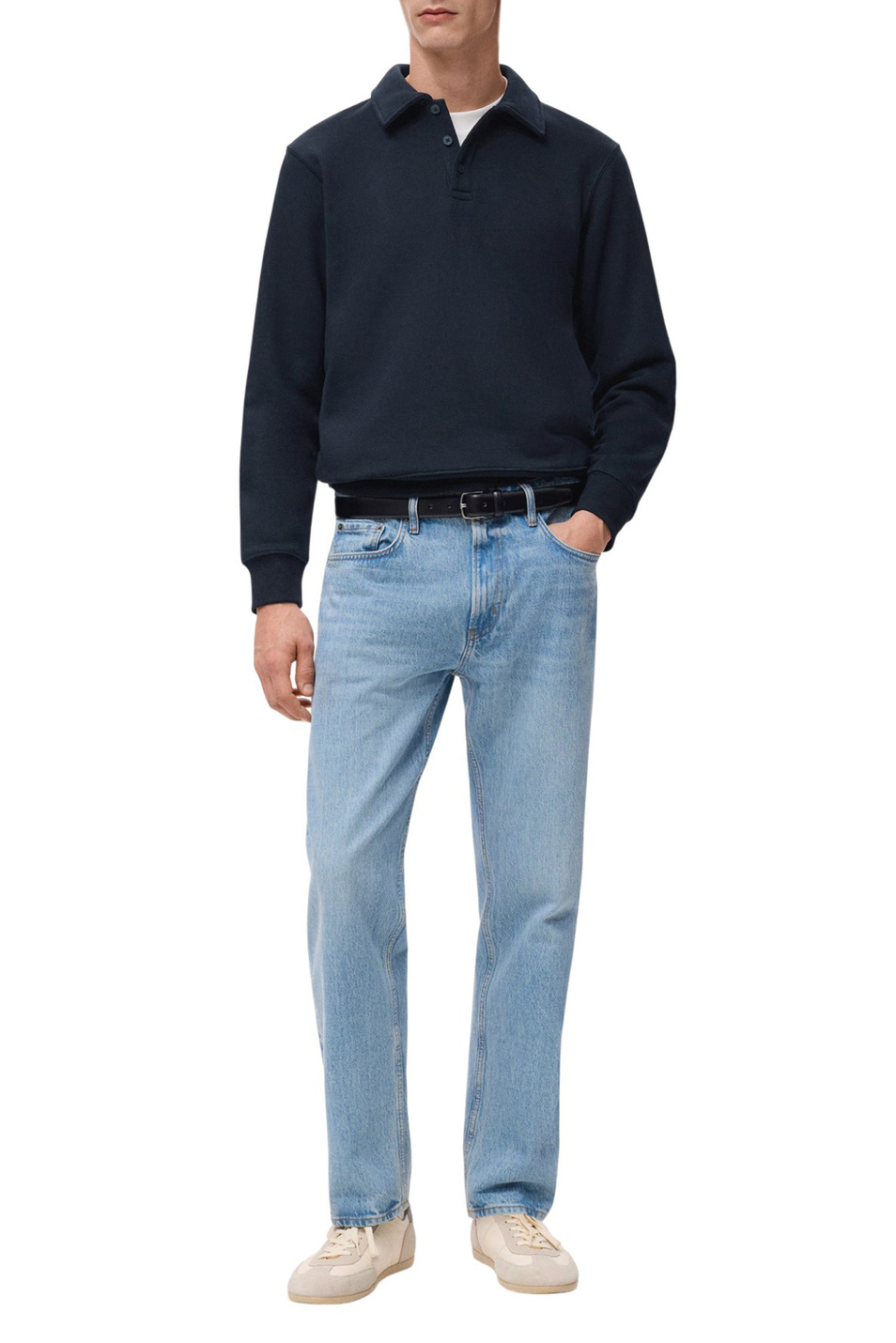 Мужской Mango Man Джемпер-поло BOLA из смесового хлопка (цвет ), артикул 27021262 | Фото 2