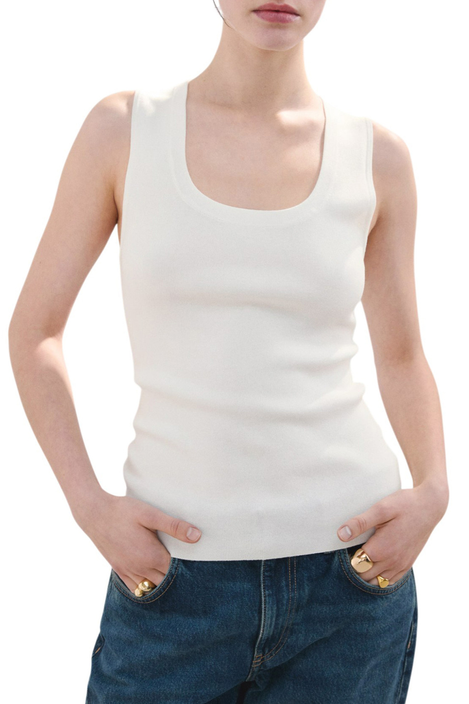 Женский Mango Топ MARX из смесовой вискозы (цвет ), артикул 27065834 | Фото 3