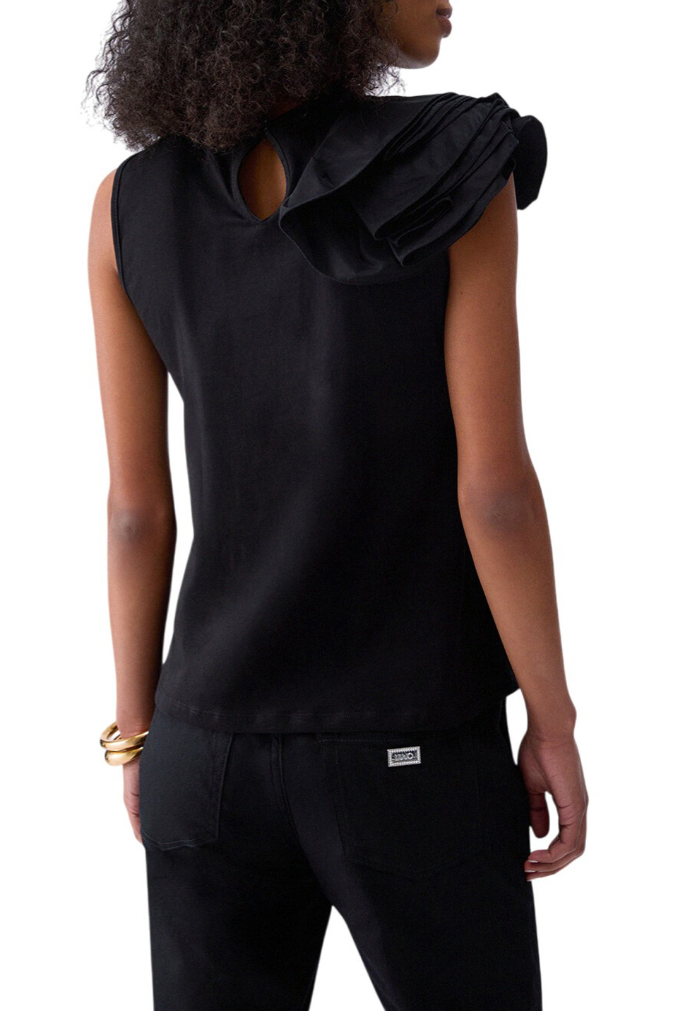 Женский Liu Jo Топ с воланом (цвет ), артикул CA6385J6308 | Фото 4