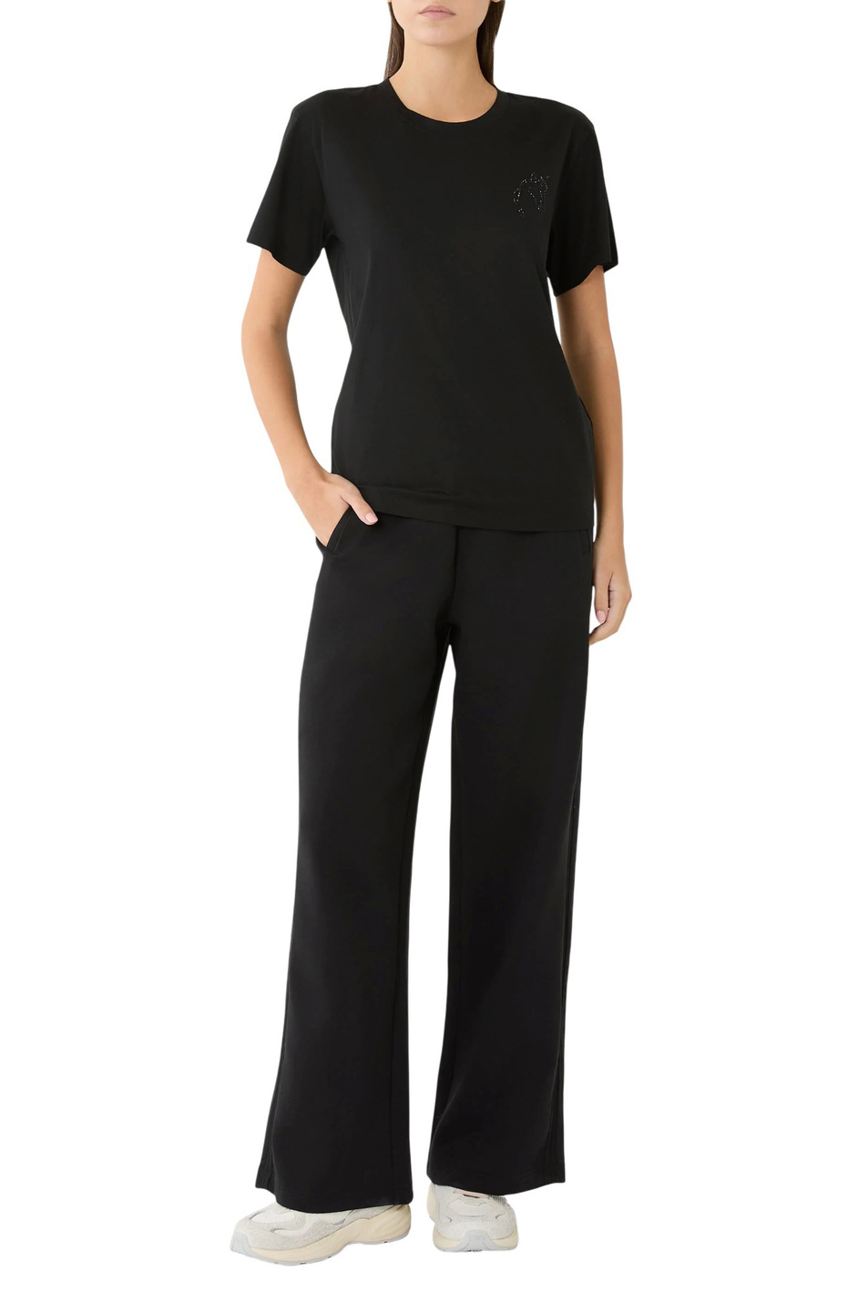 Женский Emporio Armani Футболка из хлопка (цвет ), артикул EW003970-AF10003 | Фото 3