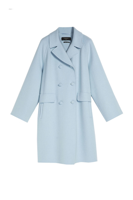 Двубортное пальто ACQUI|Основной цвет:Голубой|Артикул:50110127 | Фото 1