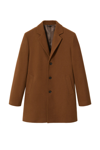 Пальто HAKE из смесовой шерсти|Основной цвет:Коричневый|Артикул:37944753 | Фото 1