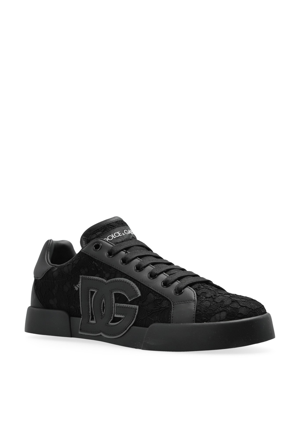 Женский Dolce & Gabbana Сникеры с кружевом (цвет ), артикул CK2343-AI446 | Фото 2