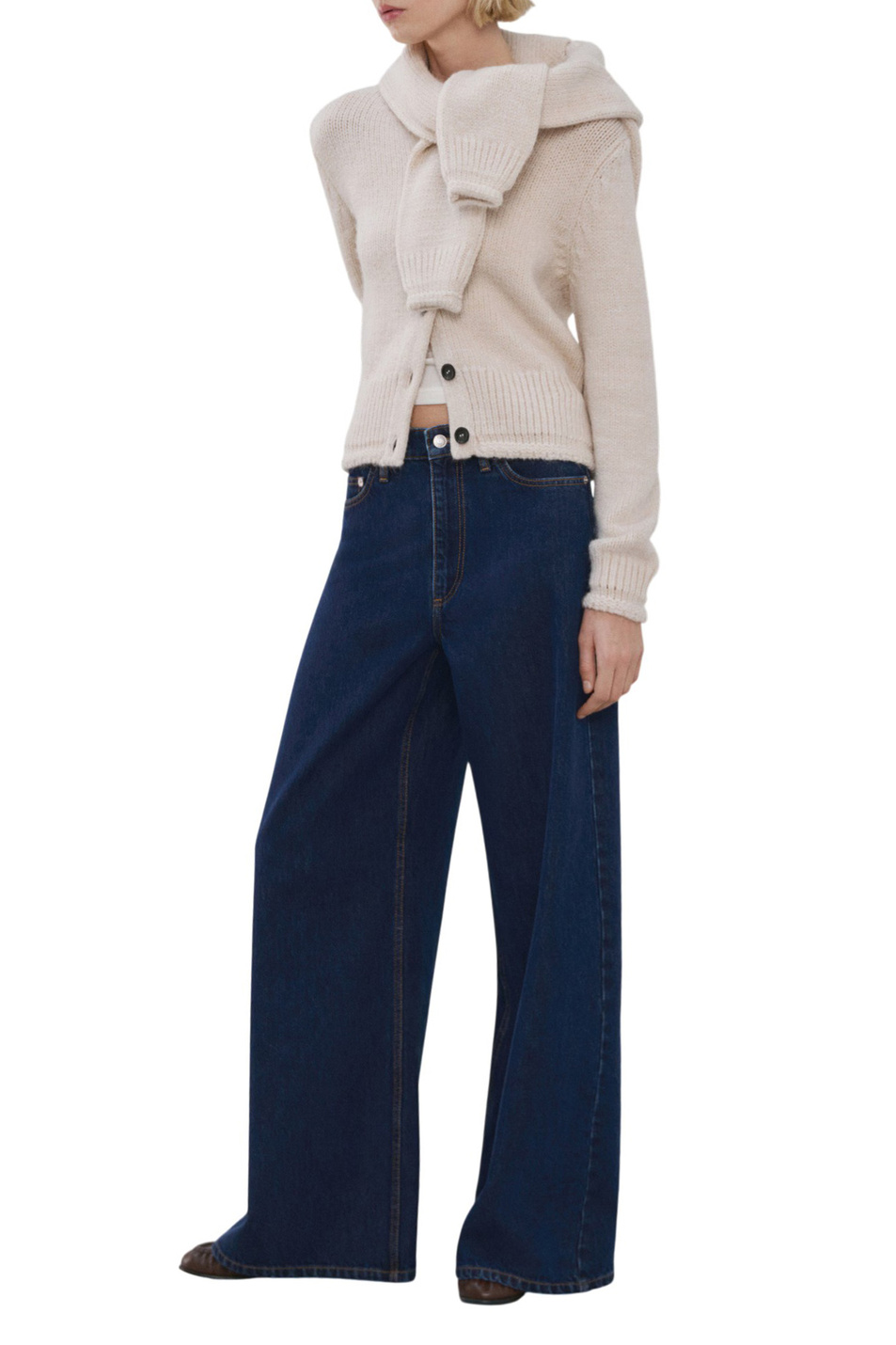 Женский Mango Джинсы IRIS из хлопка (цвет ), артикул 27054437 | Фото 2