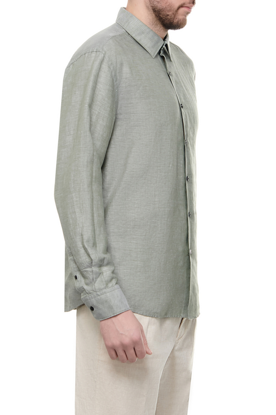 Мужской BOSS Рубашка из льна и лиоцелла (цвет ), артикул 50513676 | Фото 3