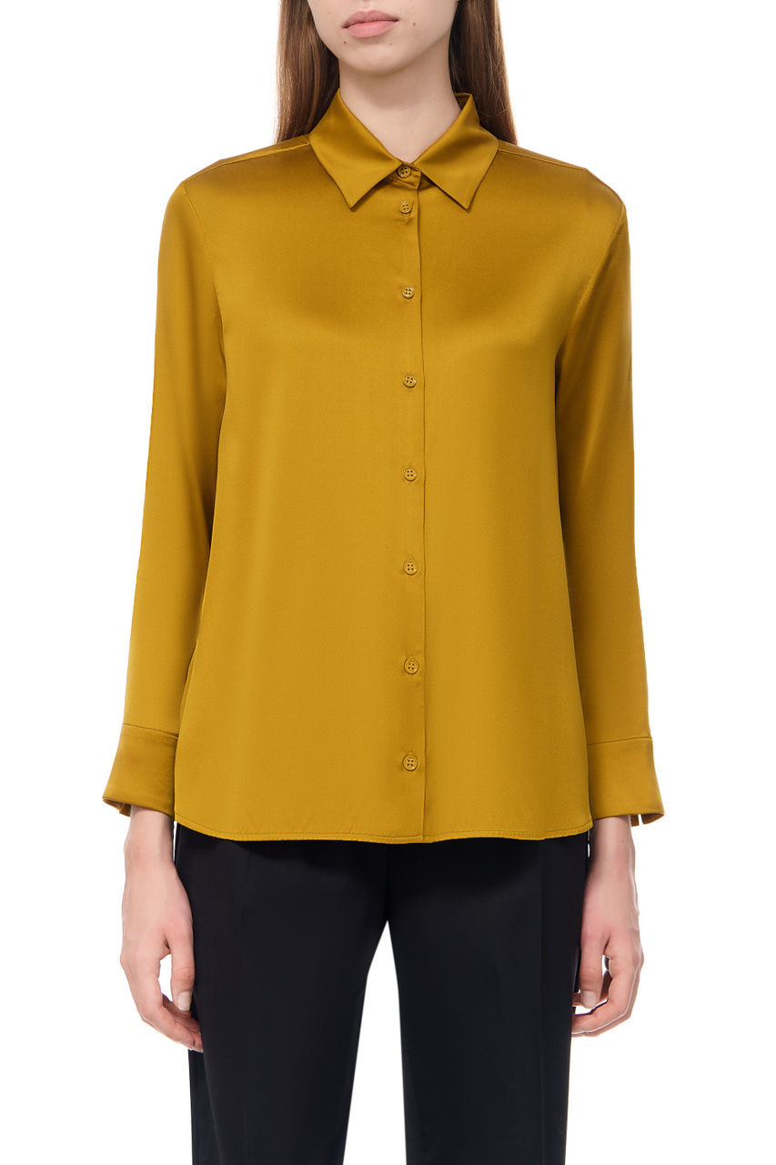 Блузка однотонная OFRIDI|Основной цвет:Желтый|Артикул:2331160136 | Фото 1