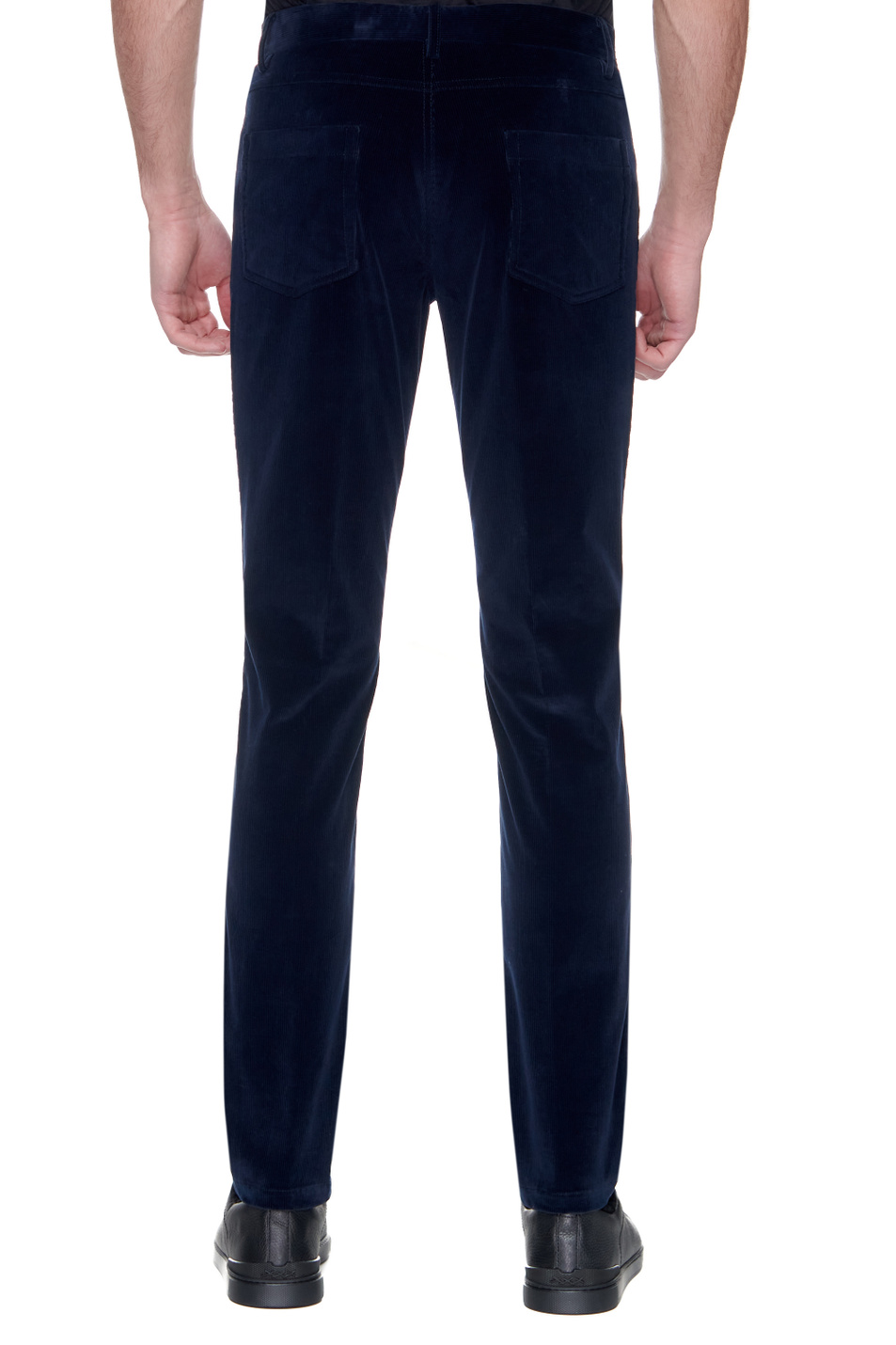 Corneliani Вельветовые брюки из эластичного хлопка (цвет ), артикул 884L01-1818502 | Фото 4