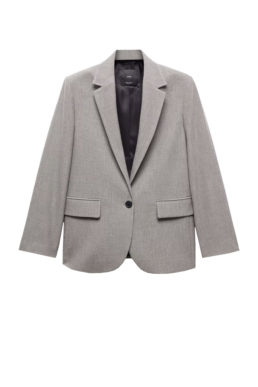 Пиджак AVA с принтом|Основной цвет:Черный|Артикул:67074454 | Фото 1