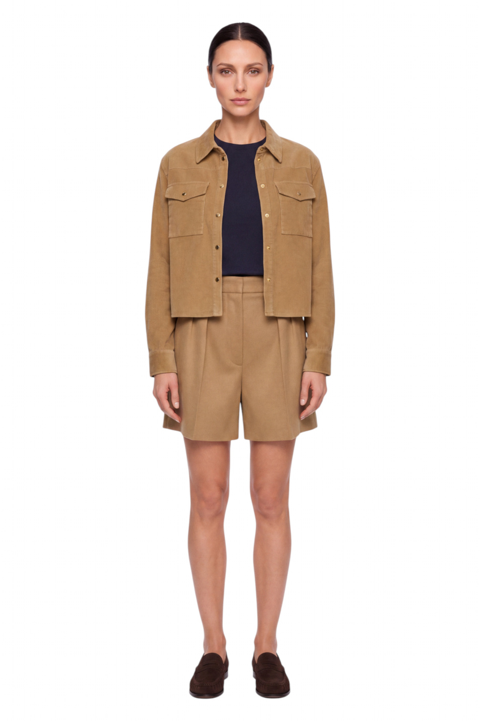 Женский Max Mara Шорты VISTA из верблюжьей шерсти (цвет ), артикул 2621146012 | Фото 3