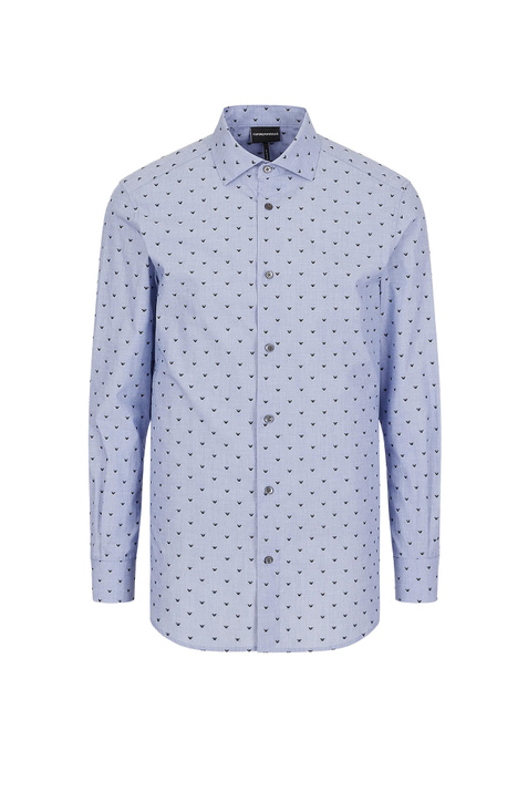Emporio Armani Рубашка из натурального хлопка с логотипом ( цвет), артикул 3L1C86-1NBSZ | Фото 1