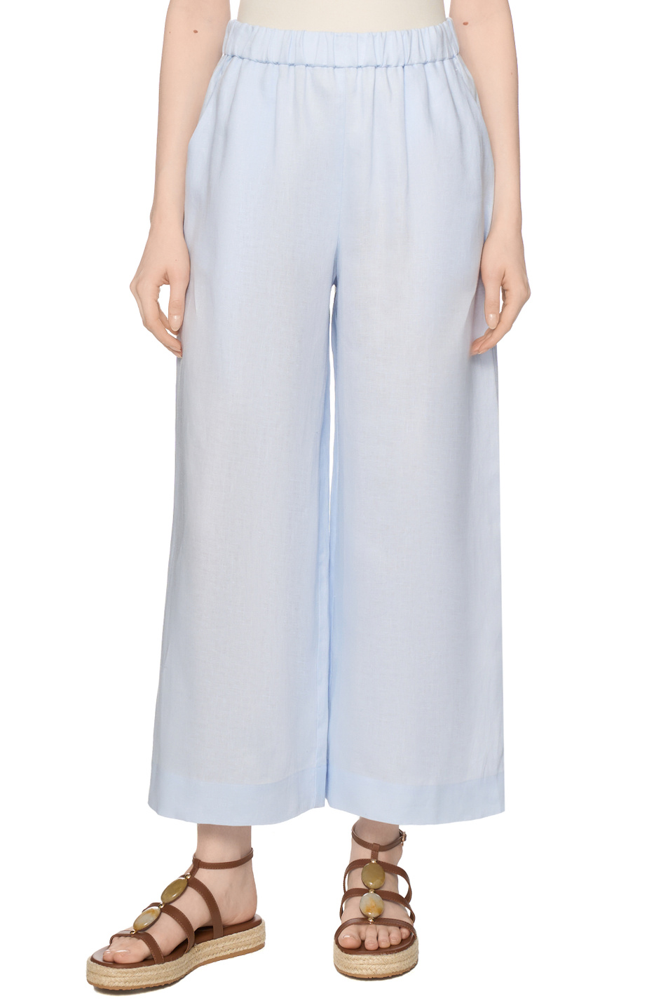 Женский Max Mara Брюки из льна (цвет ), артикул 2616131028 | Фото 4