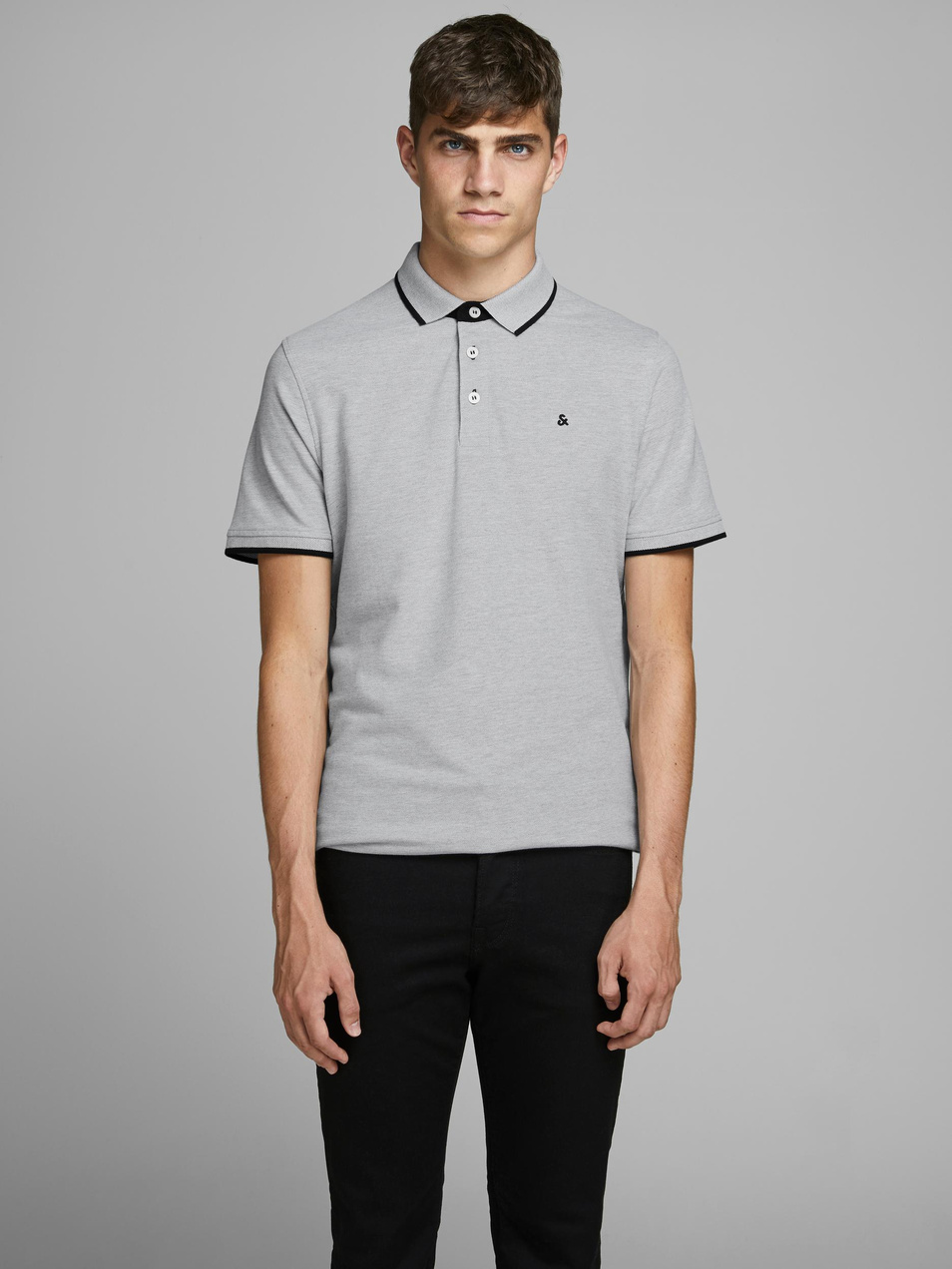 Мужской Jack & Jones Футболка поло из хлопка (цвет ), артикул 12136668 | Фото 4