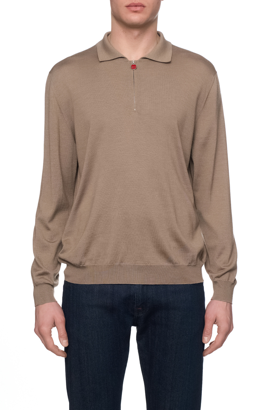 Мужской Kiton Джемпер поло из кашемира и шелка (цвет ), артикул UMKX05ZS1889001 | Фото 4