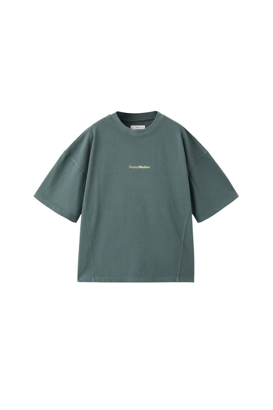 Мальчикам Mango Kids Футболка CUTWASH из хлопка (цвет ), артикул 27007918 | Фото 1
