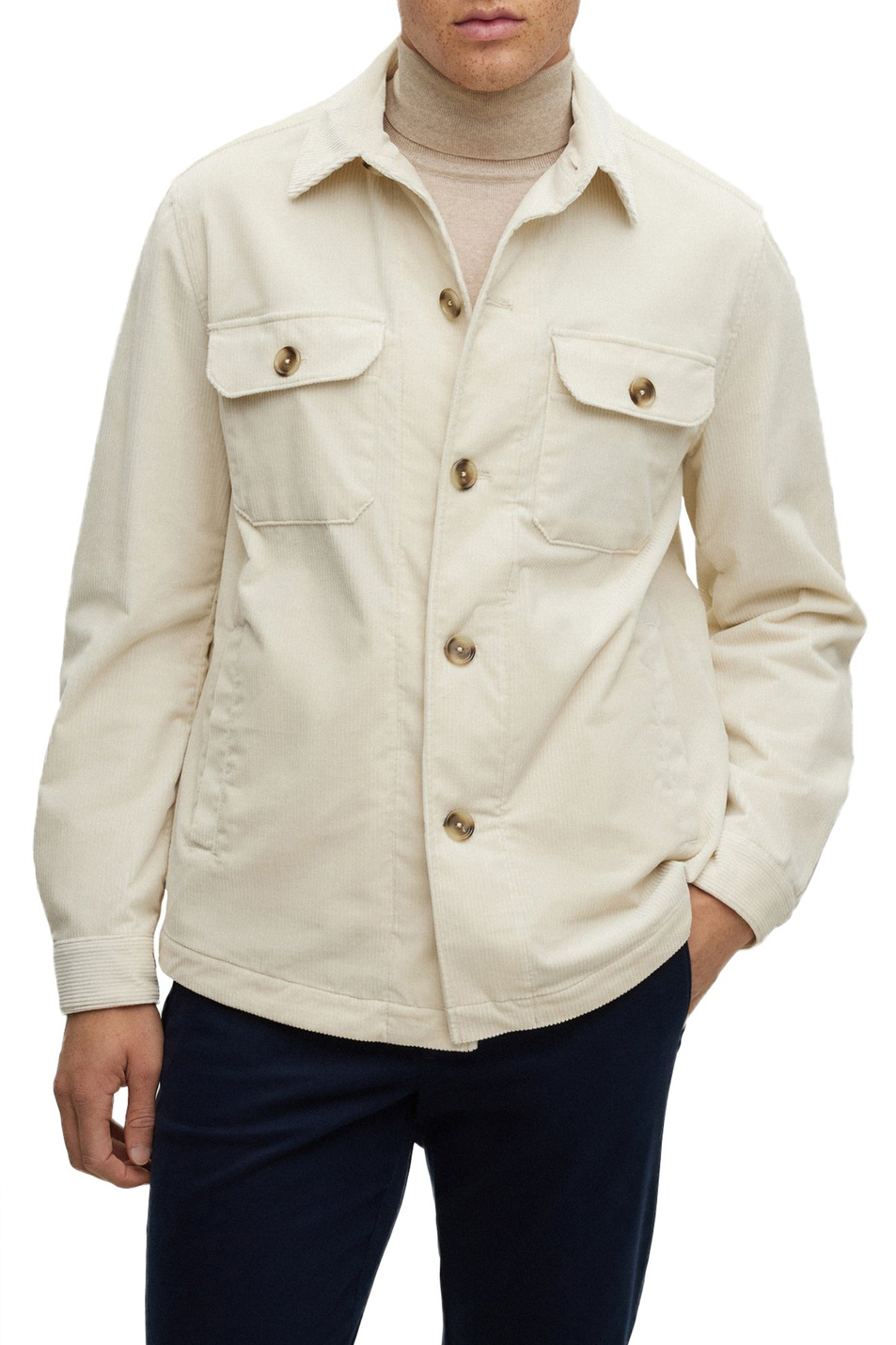 Мужской BOSS Вельветовая рубашка с нагрудными карманами (цвет ), артикул 50479402 | Фото 3