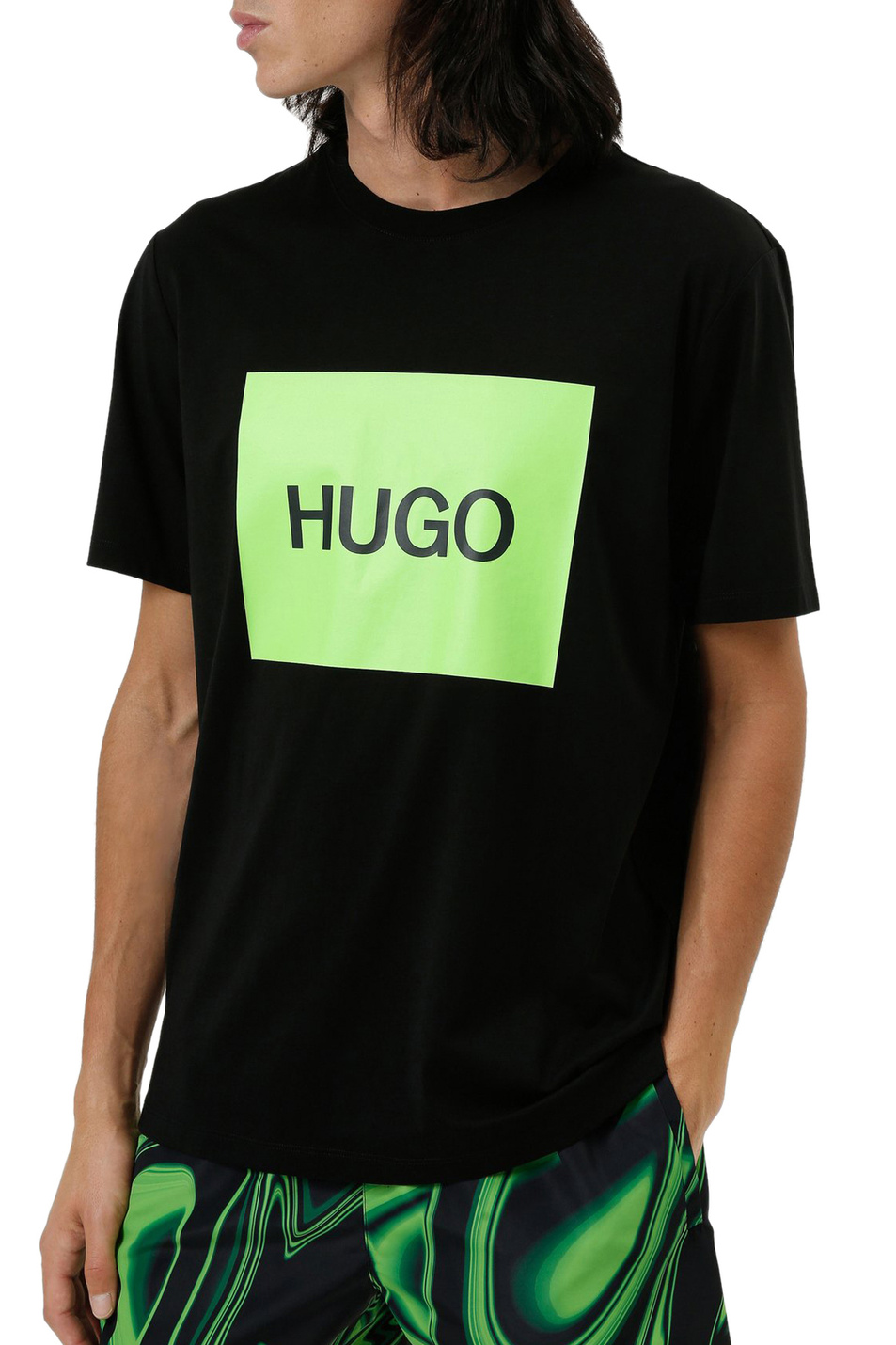 HUGO Футболка из натурального хлопка с принтом (цвет ), артикул 50463322 | Фото 3
