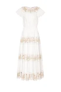 Женский Red Valentino Платье с вырезной цветочной вышивкой (цвет ), артикул XR0VA21Q6FC | Фото 1