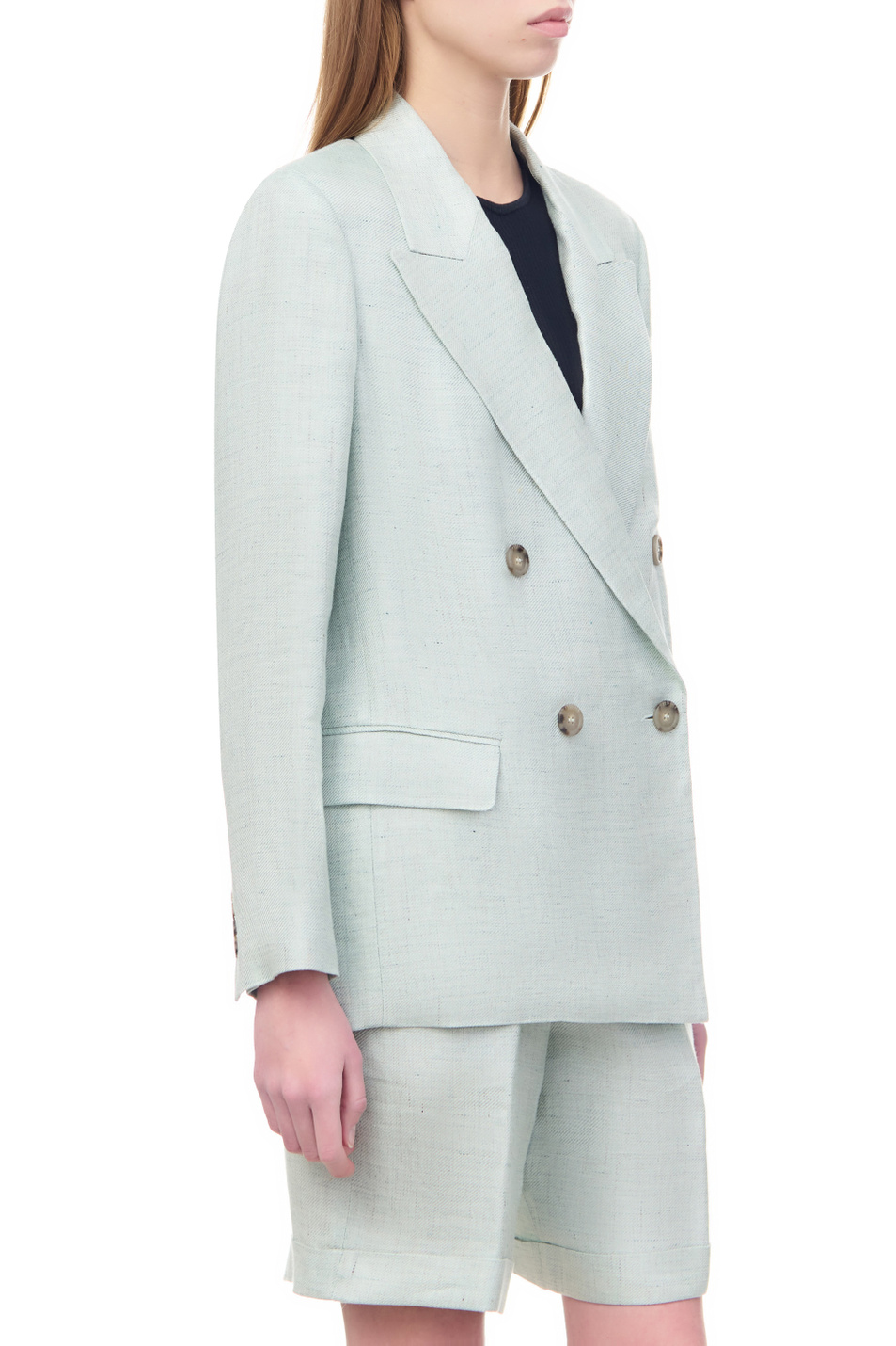 Женский Peserico Пиджак из льна и ацетата (цвет ), артикул S01428N-05412 | Фото 3