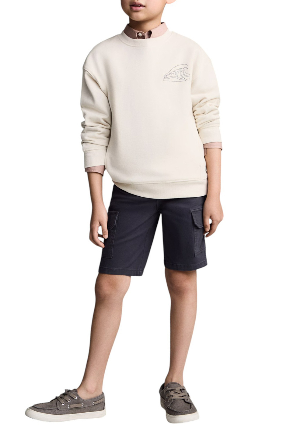 Мальчикам Mango Kids Свитшот BARBADOS из хлопка с принтом (цвет ), артикул 87065978 | Фото 2