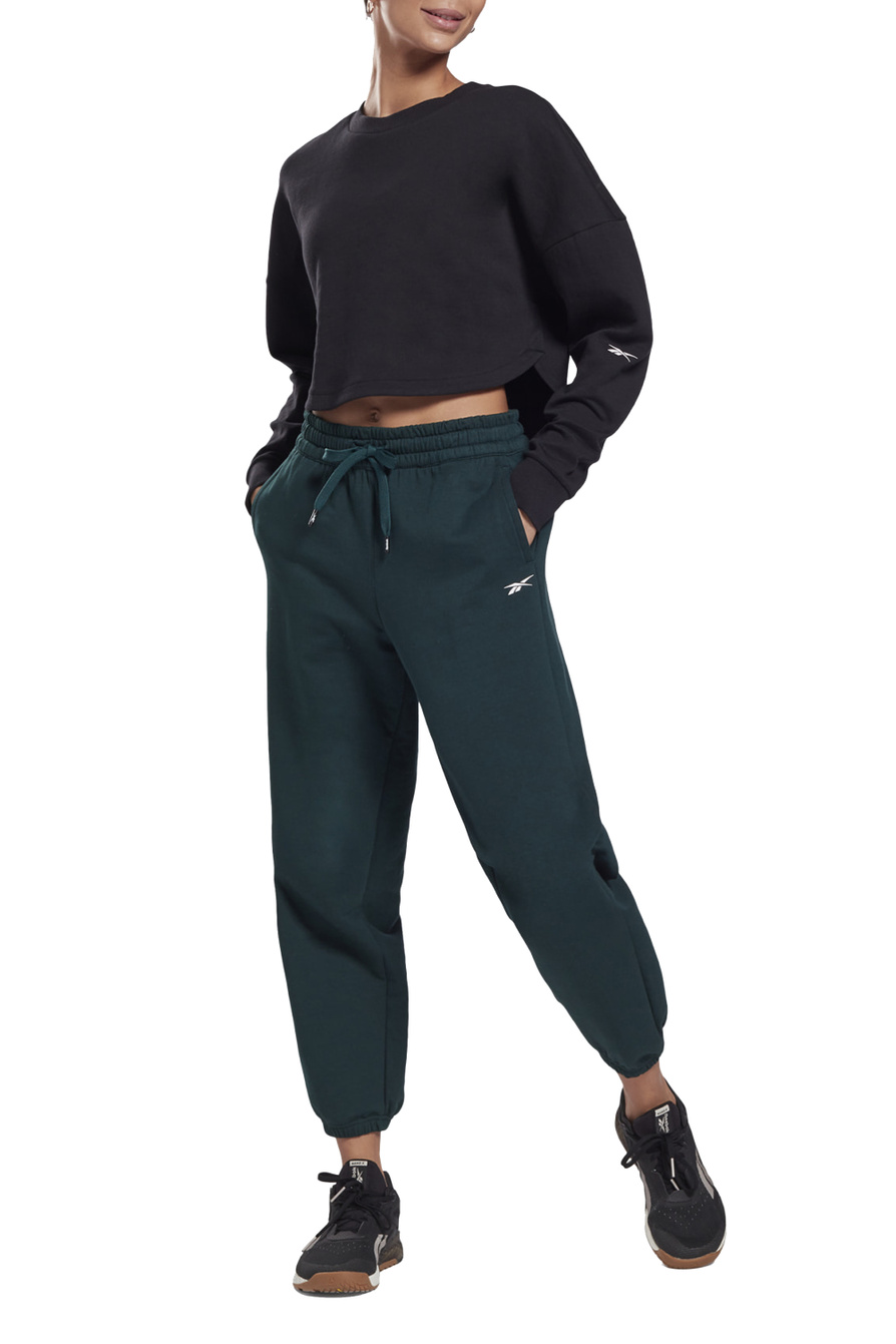 Reebok ❤ женские спортивные брюки dreamblend cotton knit со скидкой 30%,  зеленый цвет, размер , цена 125 BYN