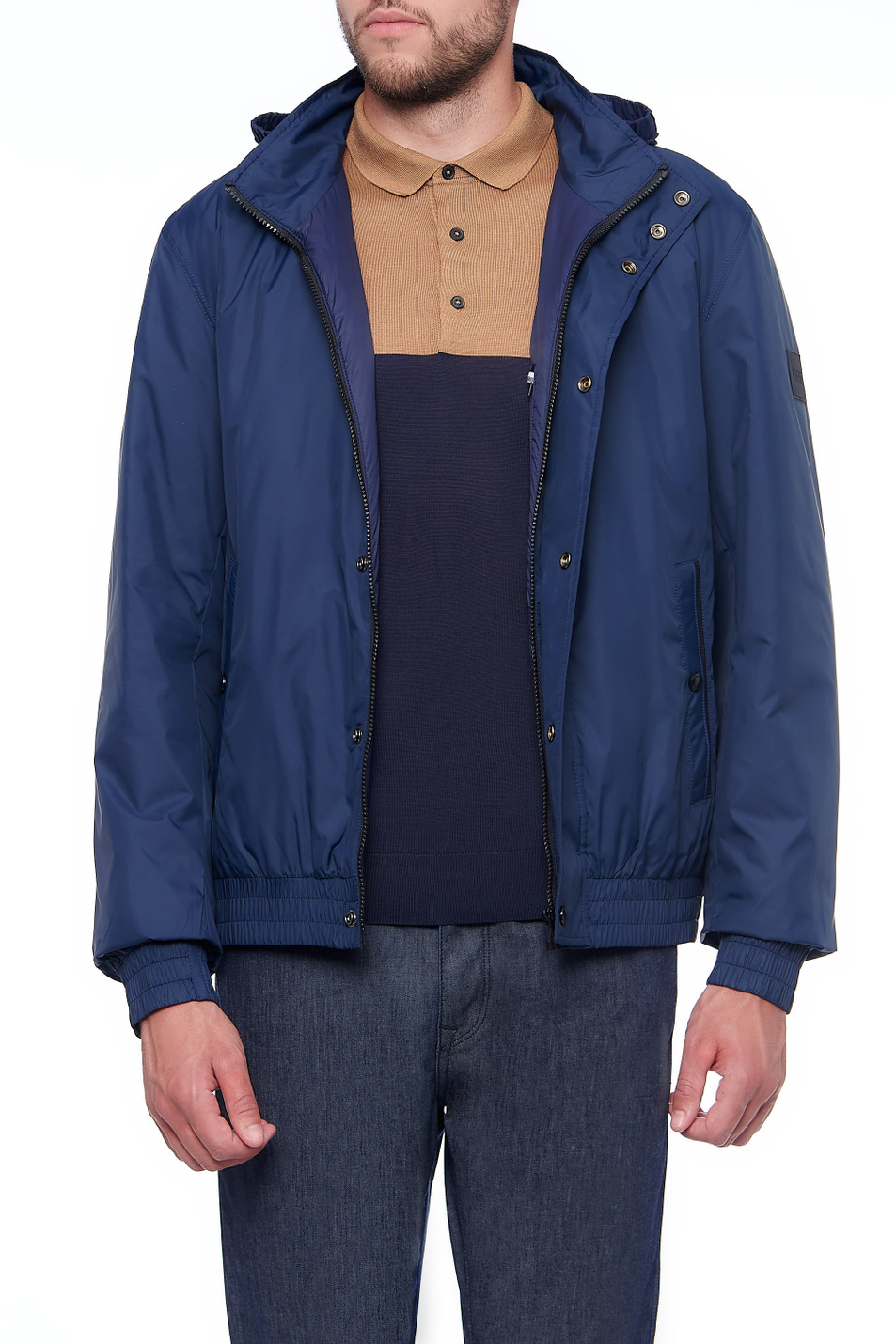 BOSS Куртка Can на молнии и кнопках с капюшоном (цвет ), артикул 50461792 | Фото 1