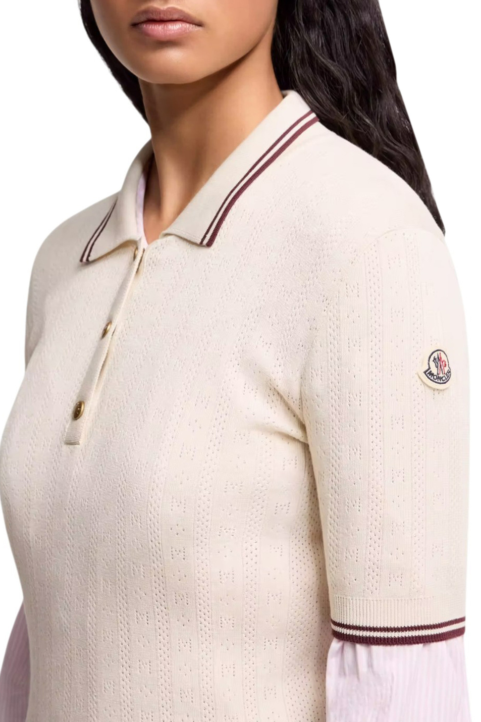 Женский Moncler Поло из хлопка (цвет ), артикул L10939A00005-M9371 | Фото 5