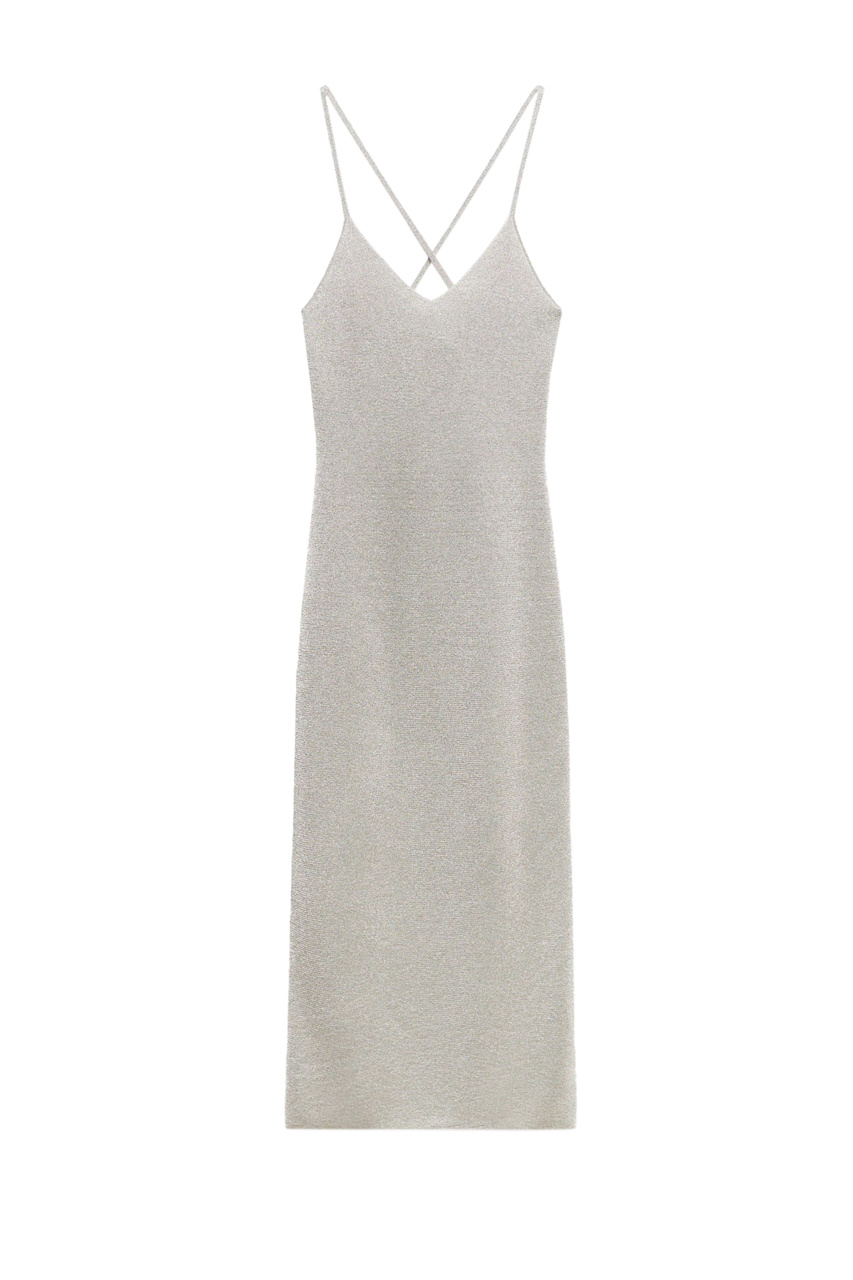 Платье TIFFANY с люрексом|Основной цвет:Серый|Артикул:57059119 | Фото 1
