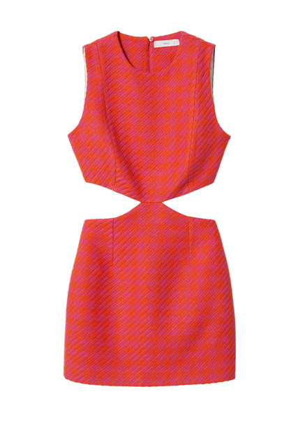 Платье SELENA с боковыми вырезами|Основной цвет:Оранжевый|Артикул:37094772 | Фото 1