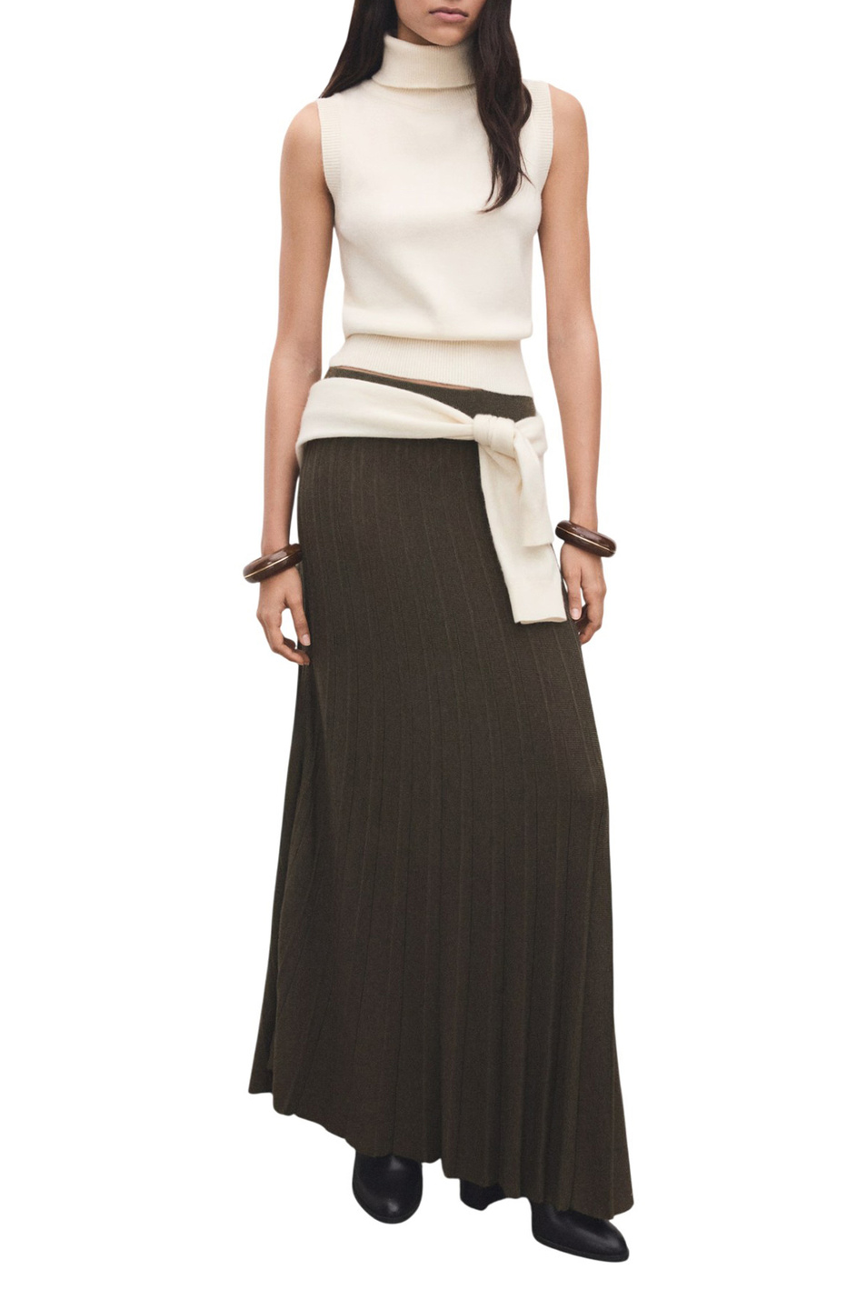 Женский Mango Топ BABY с высоким воротником (цвет ), артикул 27061263 | Фото 2