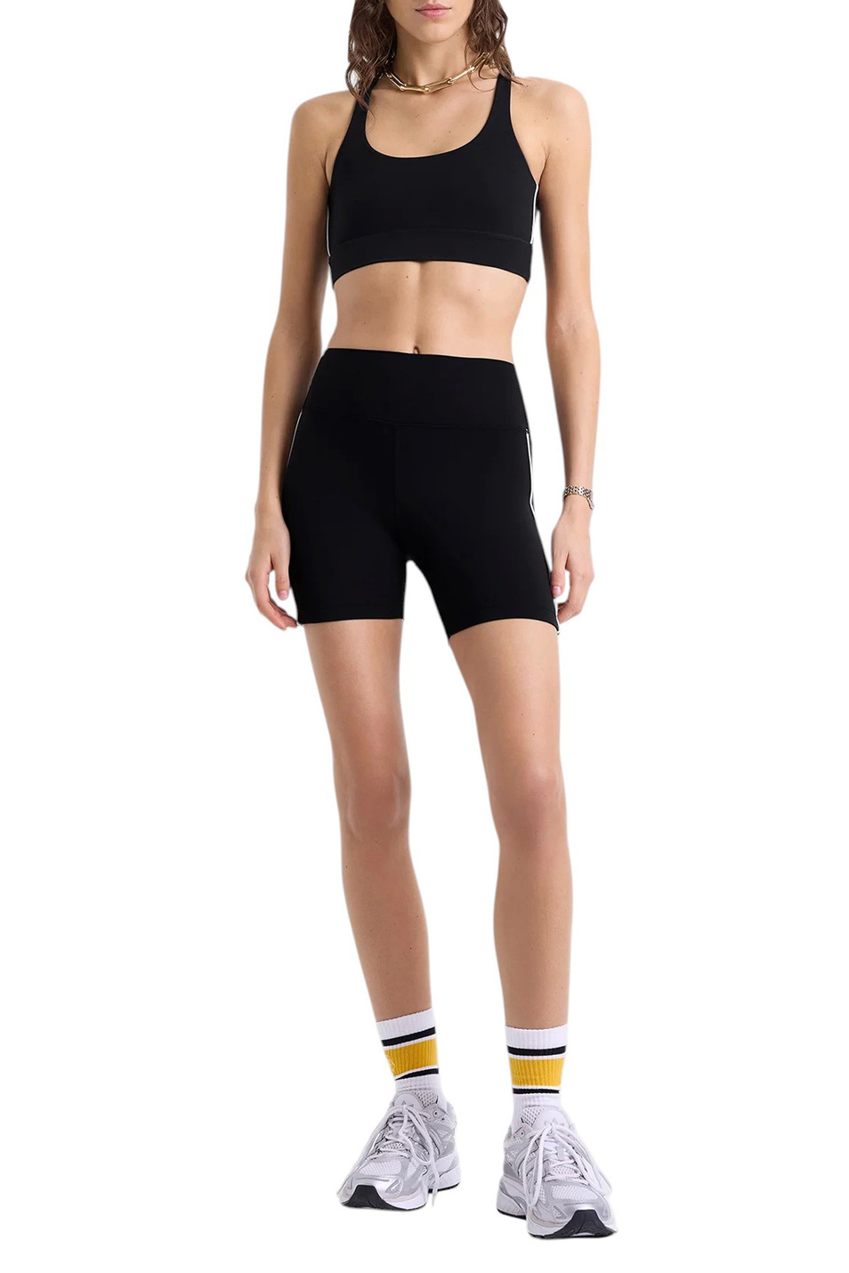 Женский Sporty & Rich Шорты с логотипом (цвет ), артикул SH046622324BA01 | Фото 2