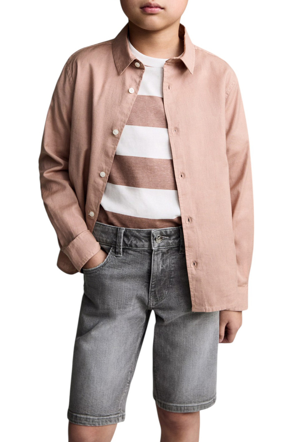 Мальчикам Mango Kids Шорты джинсовые JOHN (цвет ), артикул 87066346 | Фото 4