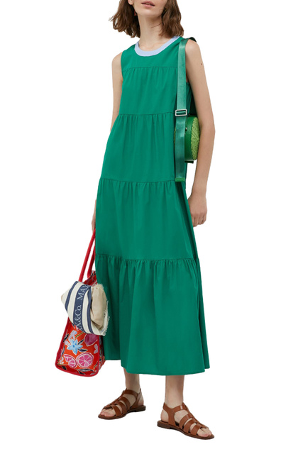 Платье SALITA из натурального хлопка|Основной цвет:Зеленый|Артикул:72211222 | Фото 2