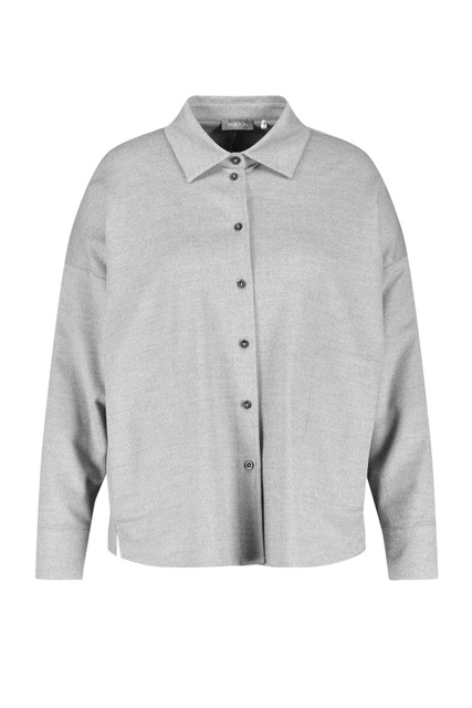 Однотонная рубашка|Основной цвет:Серый|Артикул:160005-21102 | Фото 1