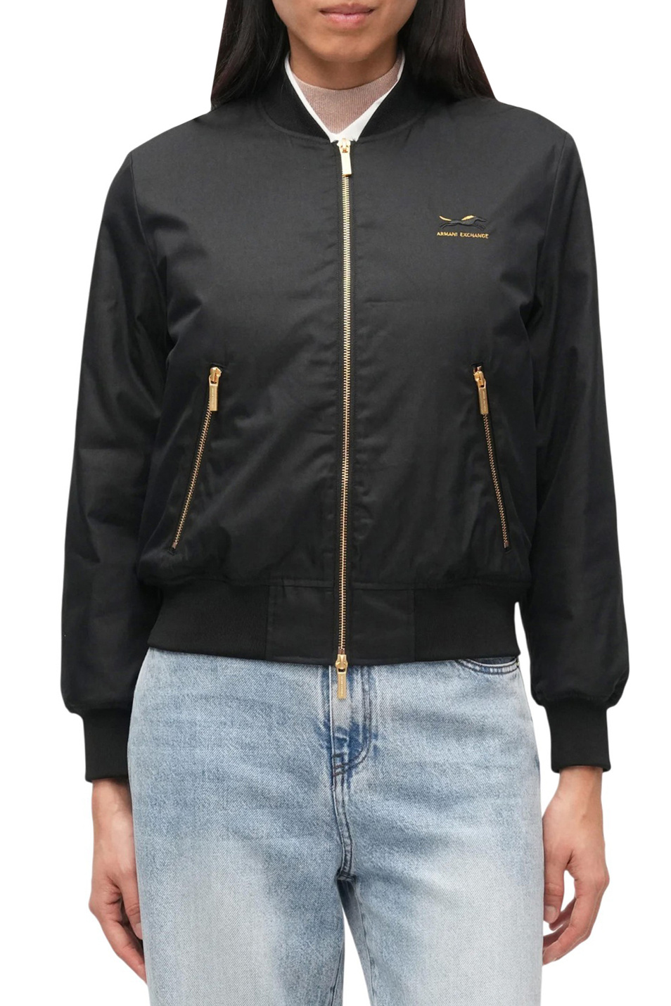 Женский Armani Exchange Бомбер с контрастными молниями (цвет ), артикул XW001851-AF18996 | Фото 4